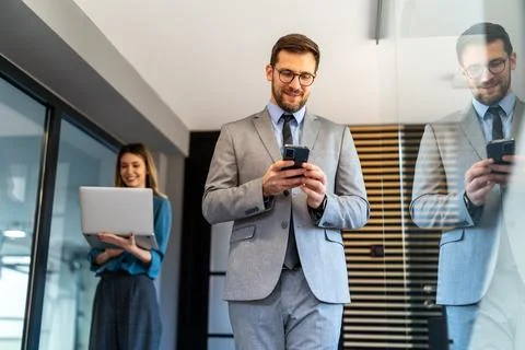 Professional in office environment, highlighting teamwork, collaboration, l.. Stock Photos
