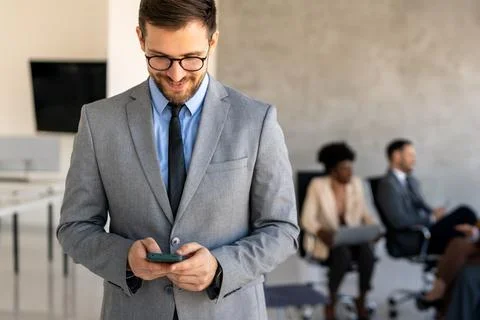 Professional in office environment, highlighting teamwork, collaboration, l.. Stock Photos