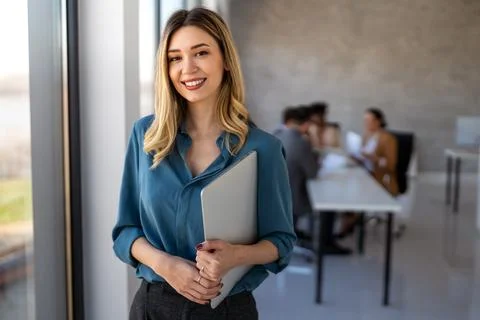 Professional in office environment, highlighting teamwork, collaboration Stock Photos