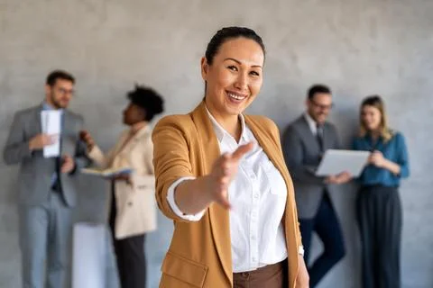 Professional in office environment, highlighting teamwork, collaboration, l.. Stock Photos