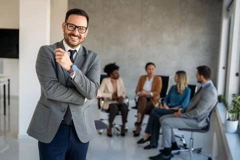 Professional in office environment, highlighting teamwork, collaboration, l.. Stock Photos