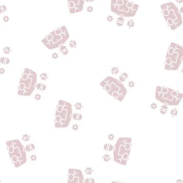 Professional organizer glyph seamless pattern 库存插图