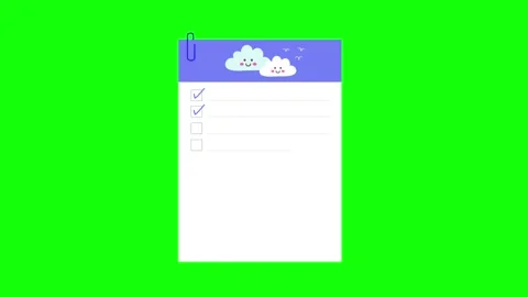 Professional Paper Looping Green Screen Element Vídeos de archivo 337990349