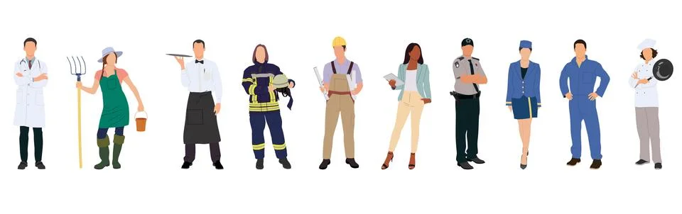 Professional people Stock Illustration