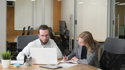 Professional people working in the office. Stock Footage 279866698