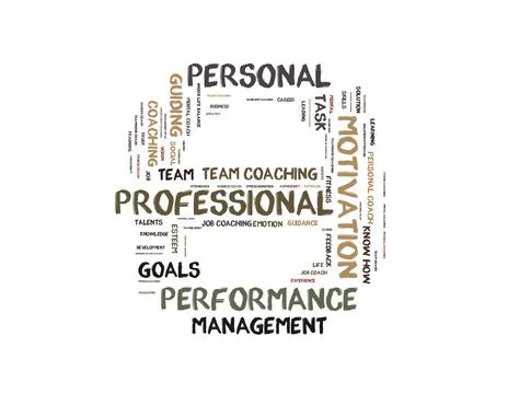 Professional performance word cloud Stock Illustration