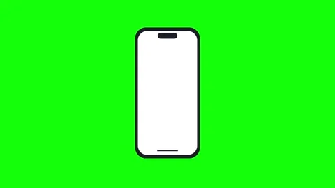 Professional Phone Green Screen Element Video stock 343928552