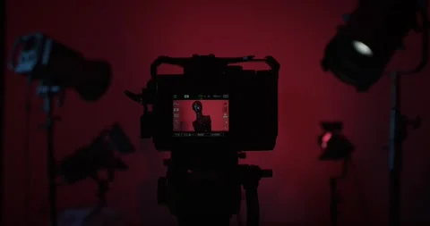 Professional Photography Studio With Camera and Lighting Setup 스톡 동영상 329318495