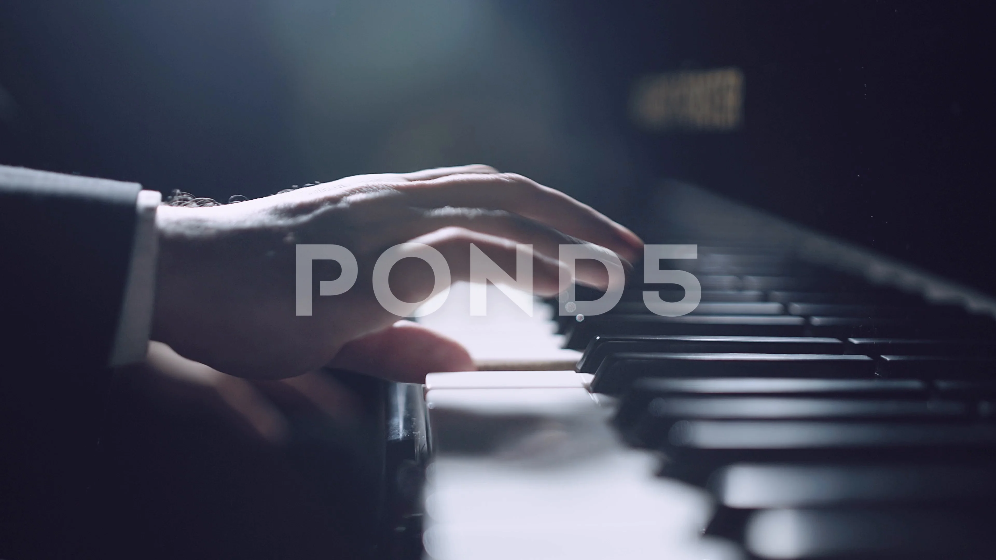 Professional pianist. The pianist perfor... | Stock Video | Pond5