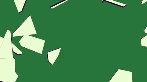 Professional Pieces Flying Green Screen Element Stock Footage 338017673