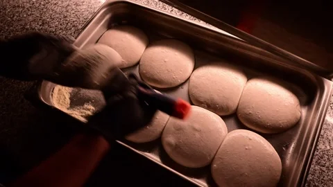 Professional pizza chef preparing dough for baking pizza Stock-Footage 327580702