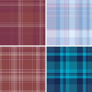 Professional plaid bundle created for digital backgrounds. This pack delive.. Stock Illustration