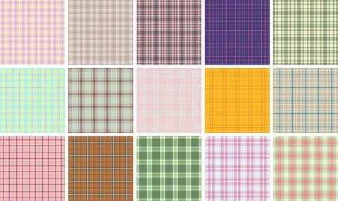 Professional plaid bundle created for digital backgrounds. This pack delivers Stock Illustration