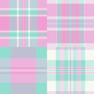 Professional plaid pattern created licensing projects. Market ready tartan .. Illustrazione stock