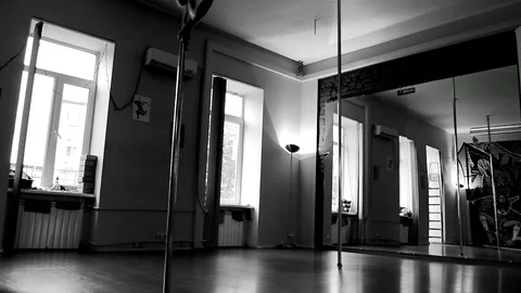 Professional Pole Sport Dance Training Art Stock Footage 82686552