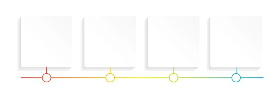 Professional presentation empty infographic template Stock Illustration