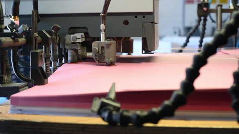 Professional printing machine picking paper sheets Stock Footage 235423337