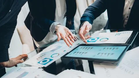 Professional problem solving business people graph 库存照片