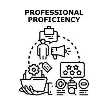 Professional proficiency concept vector illustration for skill development Stock Illustration
