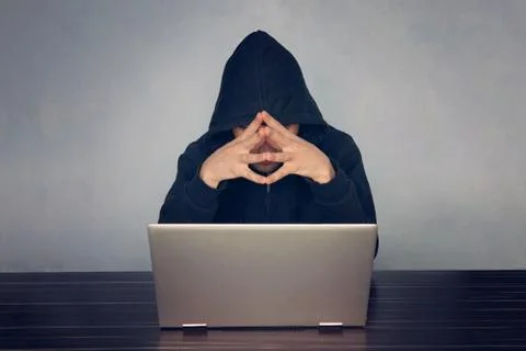  professional programmer thinking how to design developing online steal syste Stock-Fotos