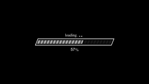 Professional Progress Bar Animation with Waiting and Download Loading Effect Stock Footage 337069961