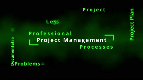 Professional Project management word cloud tag cloud recommended methods Stock Footage 228731551