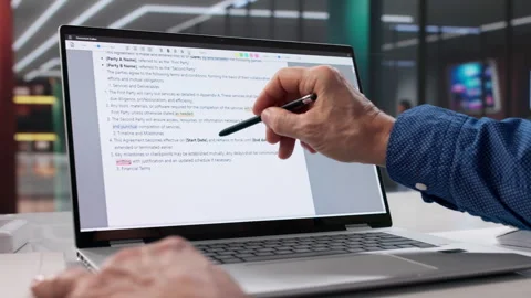 Professional Proofreading Service For Editing Mistakes Video stock 328408987