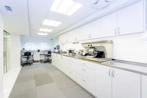 Professional prosthetic laboratory Stock Photos