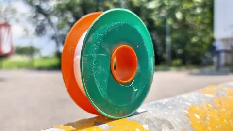 Professional PTFE Thread Seal Tape for Leak Proof Pipe Plumbing Maintenance Stock Footage 331982493