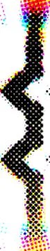 Professional Rainbow Halftone Abstract Vector Graphics for Multiple Design Us 스톡 일러스트