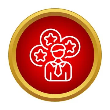 Professional receiving feedback with three stars rating Stock Illustration
