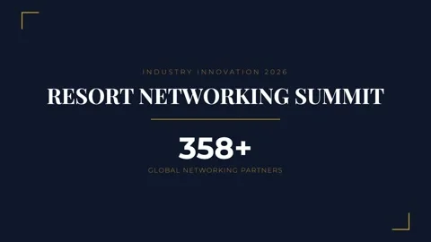 Professional Resort Networking Summit Event on Modern Corporate Success Stock Footage 337577833