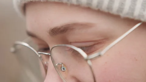 Professional reviewing camera viewfinder with concentration. Skilled portrait Stock Footage 337369683