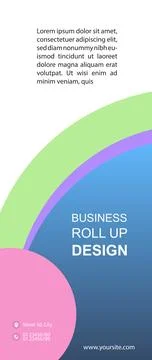 Professional Roll Up Design- Concept Stock Illustration