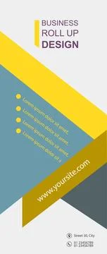 Professional Roll Up Design- Concept 스톡 일러스트