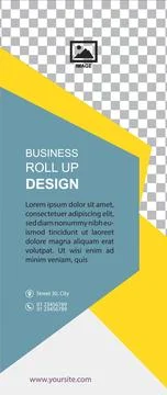 Professional Roll Up Design- Concept Ilustración de archivo