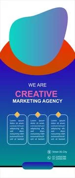 Professional Roll Up Design- Concept 스톡 일러스트