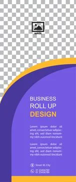 Professional Roll Up Design- Concept 스톡 일러스트