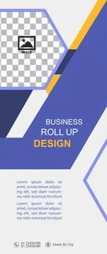 Professional Roll Up Design- Concept Ilustración de archivo