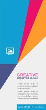 Professional Roll Up Design- Concept 스톡 일러스트