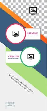 Professional Roll Up Design- Concept Ilustración de archivo