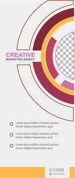 Professional Roll Up Design- Concept Stockillustratie