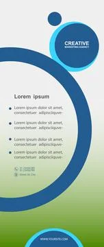 Professional Roll Up Design- Concept Stock Illustration