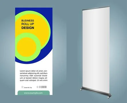 Professional Roll Up Design- Concept Иллюстрация