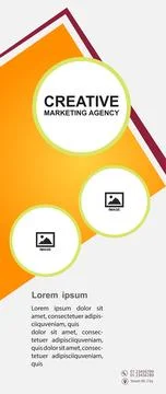 Professional Roll Up Design- Concept Ilustración de archivo