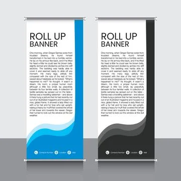 Professional Rollup Banner Vector EPS Illustrazione stock