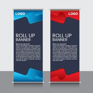 Professional Rollup Banner Vector EPS Illustrazione stock