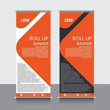 Professional Rollup Banner Vector EPS Stock Illustration