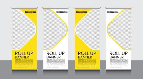 Professional Rollup Banner Vector EPS Illustrazione stock