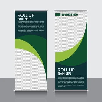 Professional Rollup Banner Vector EPS Stock Illustration